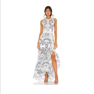 Bronx and Banco Santorini Maxi Dress. Size Medium.